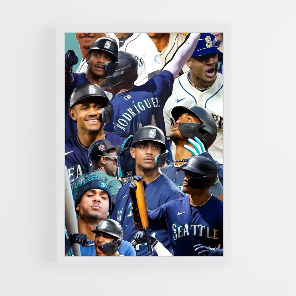 Poster Sourires à Seattle – affiche Baseball (vue 3)